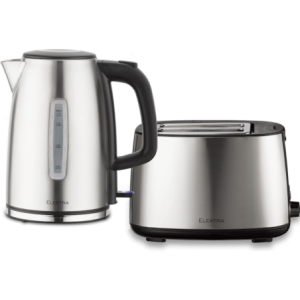 Elektra Kettle and Toaster Breakfast Set - Stainless Steel