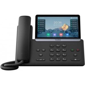 Yealink T77U SIP Phone with 7" Touch Screen- Dual-port Gigabit Ethernet- PoE support- Dual USB ports