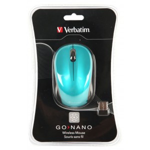 Verbatim M49044 GO NANO Wireless Mouse - Blue