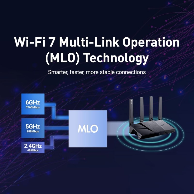 GL.iNet GL-BE9300 (Flint 3) Tri-Band WiFi 7 Router | High-Speed