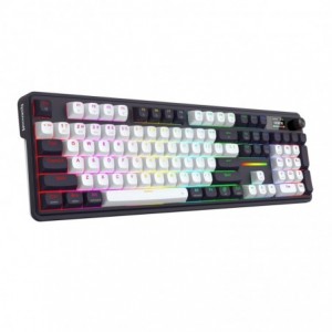 Redragon K762WB-RGB-PRO LCD Full-size Gasket Mechanical Keyboard - Black