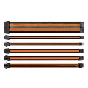 Thermaltake AC-036-CN1NAN-A1 TtMod Orange & Black Sleeve Cable