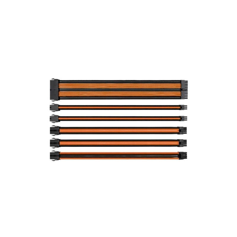Thermaltake AC-036-CN1NAN-A1 TtMod Orange & Black Sleeve Cable