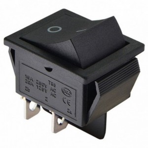 Rocker Switch Dpst Momentary OFF-(ON) KCD2-2-211