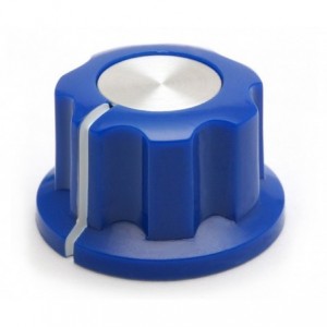 Bakelite Knob Blue Hex Line 20x12x6.4mm MF-A01P-BLUE