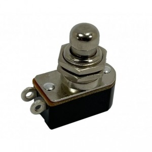 Push Button Switch N.o. Spst 3A Metal Solder M12 L38 PBS-24B-4