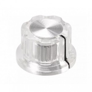MF-A01P-CLEAR Grub Screw Potentiometer Knob (6.4mm Shaft)