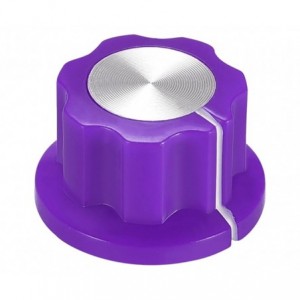 Purple Bakelite Potentiometer Knob - 20x12x6.4mm (MF-A01P-PURPLE)