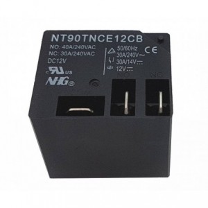 Relay Spdt 40A 12VDC Rect 5PCB NT90TNCE12CB0.6