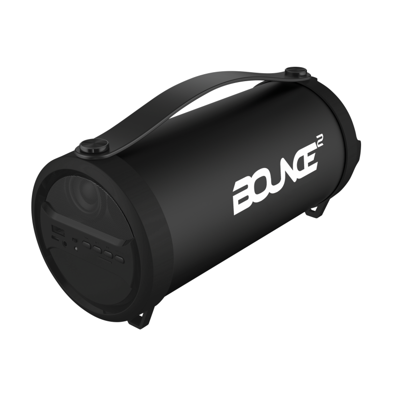 Bounce BO-3008-RA BoomBox Series Tube BT Speaker - Black
