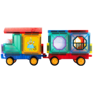 43 magnetic tiles- with windows and car parts