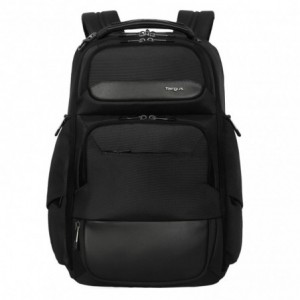 Targus - HeritageLuxe 14" - 16" Premium Laptop BackPack - Black (Includes: RFID-Blocking Stash Pocket and a Removable Tech Accessory Pouch - Fusing timeless elegance with tech-driven efficiency- the T
