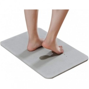 Diatom Bath Mat- Light Grey