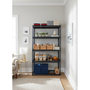 MetroStack 5 Tier Shelf - 183 x 90 x 40cm -150kg / layer - Matt Black