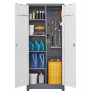 Trivo Metal Cabinet with Pegboard