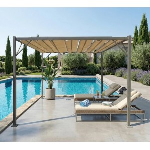 RoyalPatio Bioclimatic Pergola - Beige - Finery