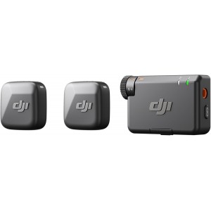 DJI Mic Mini (2 TX + 1 RX) | Detail-Rich Audio - Wireless Lavalier Microphone for Camera