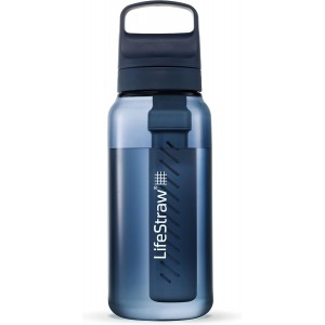 LifeStraw Go 1L BPA-Free Water Filter Bottle | Portable 2-Stage Filtration Water Bottle