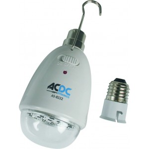 ACDC AS-8222 230VAC 22 LED Rechargeable Lamp B22  C/W E27 LHA