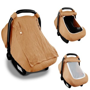 Baby Car Seat Cover with Breathable Mesh Window | Various Colours