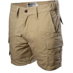 Vulcan Tactic Cargo Shorts Khaki 52