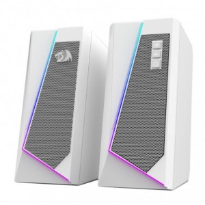 Redragon GS20W ANVIL 3W 2.0 RGB Stereo Desktop PC Speakers - White