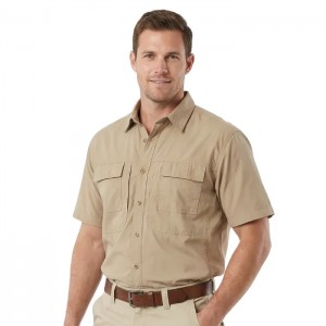 Vulcan Tamboti Vented Ss Bush Shirt Khaki 5XL