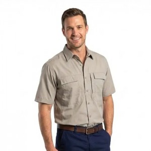Vulcan Tamboti Vented Ss Bush Shirt Stone Xl