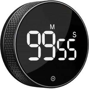 Magnetic Digital Countdown Timer | Large Display - Adjustable Sound &amp; Brightness