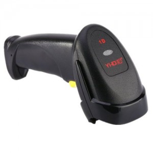 Handheld USB Laser Barcode Scanner - Wired -POS (Black) - YHD-8200