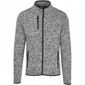 Mens Paragon 100% Melange Polyester Fleece Jacket - Grey