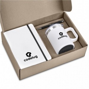 Altitude Wisteria Kraft Gift Set with Mug- A5 Notebook &amp; Ball Pen
