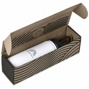Altitude Tevez 750ml Stainless Steel Bottle with Bianca Gift Box - White