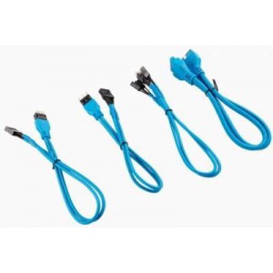 Corsair CH-CA8900247L Premium Sleeved Front Panel Extension Kit 30cm — Blue
