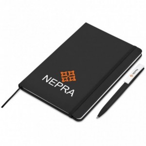 Query Notebook &amp; Quest Ball Pen Set with PVC Ziplock Pouch