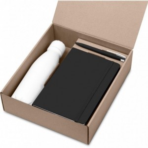 Bennet Kraft 3-Piece Gift Set with A5 Notebook- Bottle &amp; Pen