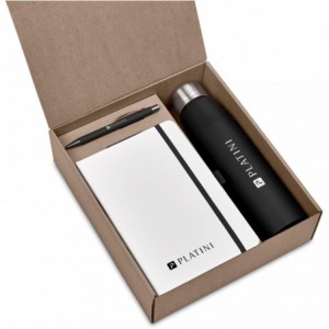 Palmer Kraft Gift Set - Bottle- A5 Notebook &amp; Ball Pen