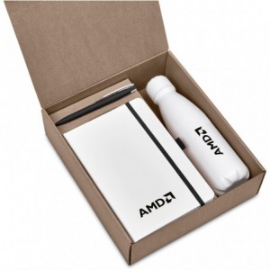 Stephens Kraft Gift Set with 600ml Bottle- A5 Notebook &amp; Ball Pen