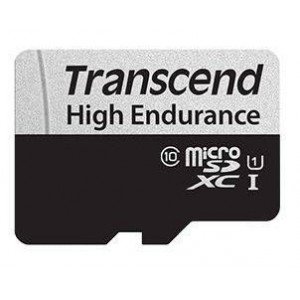 Transcend TS64GUSD350V 64GB High Endurance MicroSDXC/SDHC Class 10 UHS-I U1 With SD Adaptor