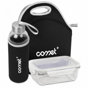 Kooshty Neo Refreshment Kit with Glass Bottle and Food Container