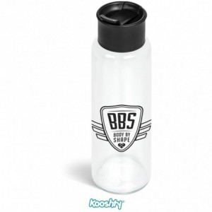 Kooshty Boost 700ml Glass Water Bottle with Flip-Top Lid
