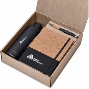 Okiyo Verity Kraft Gift Set - Bottle- A5 Notebook &amp; Stylus Pen