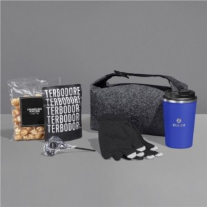 Yatta Frosty Fingers Hamper with Dark Grey RPET Utility Bag