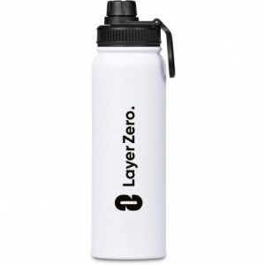 Altitude Elano 750ml Stainless Steel Vacuum Water Bottle - White