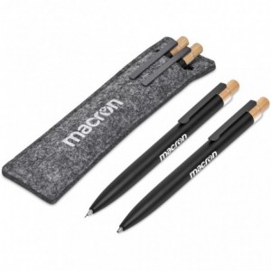 Okiyo Mimo Recycled Aluminum Ball Pen &amp; Pencil Set