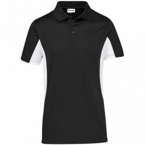 Kids Championship Golf Shirt - White with Black Trim (145g/m²)