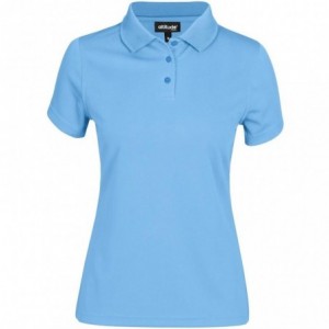 Ladies Distinct Techno-Dri Golf Shirt - Sky Blue