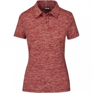 Ladies Echo Space Dyed Golf Shirt - Red
