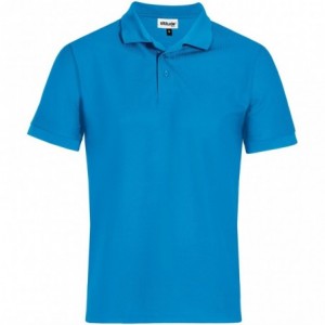 Men's Exhibit 100% Polyester Waffle Knit Golf Shirt
