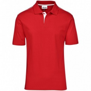 Galway Mens 100% Combed Cotton Golf Shirt - Red
